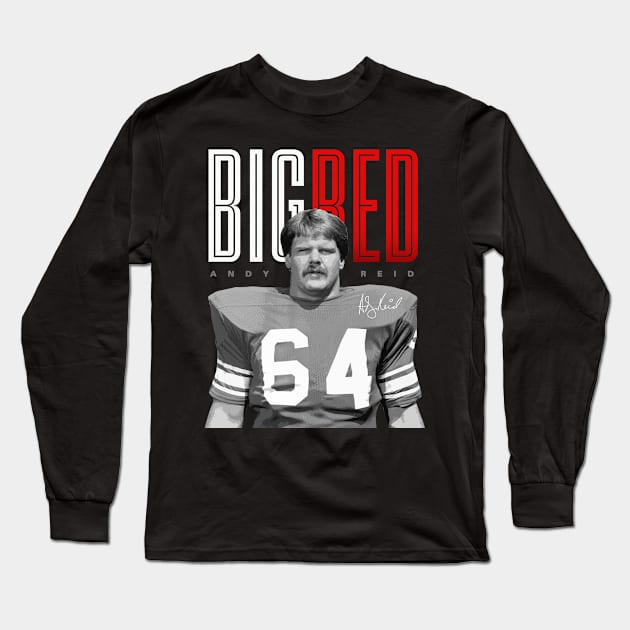 Andy Reid Big Red Long Sleeve T-Shirt by Juantamad